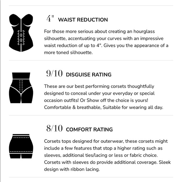 ⛅️[ Corset Story ] Classic Long White Waist Taming Corset - Picture 3 of 13